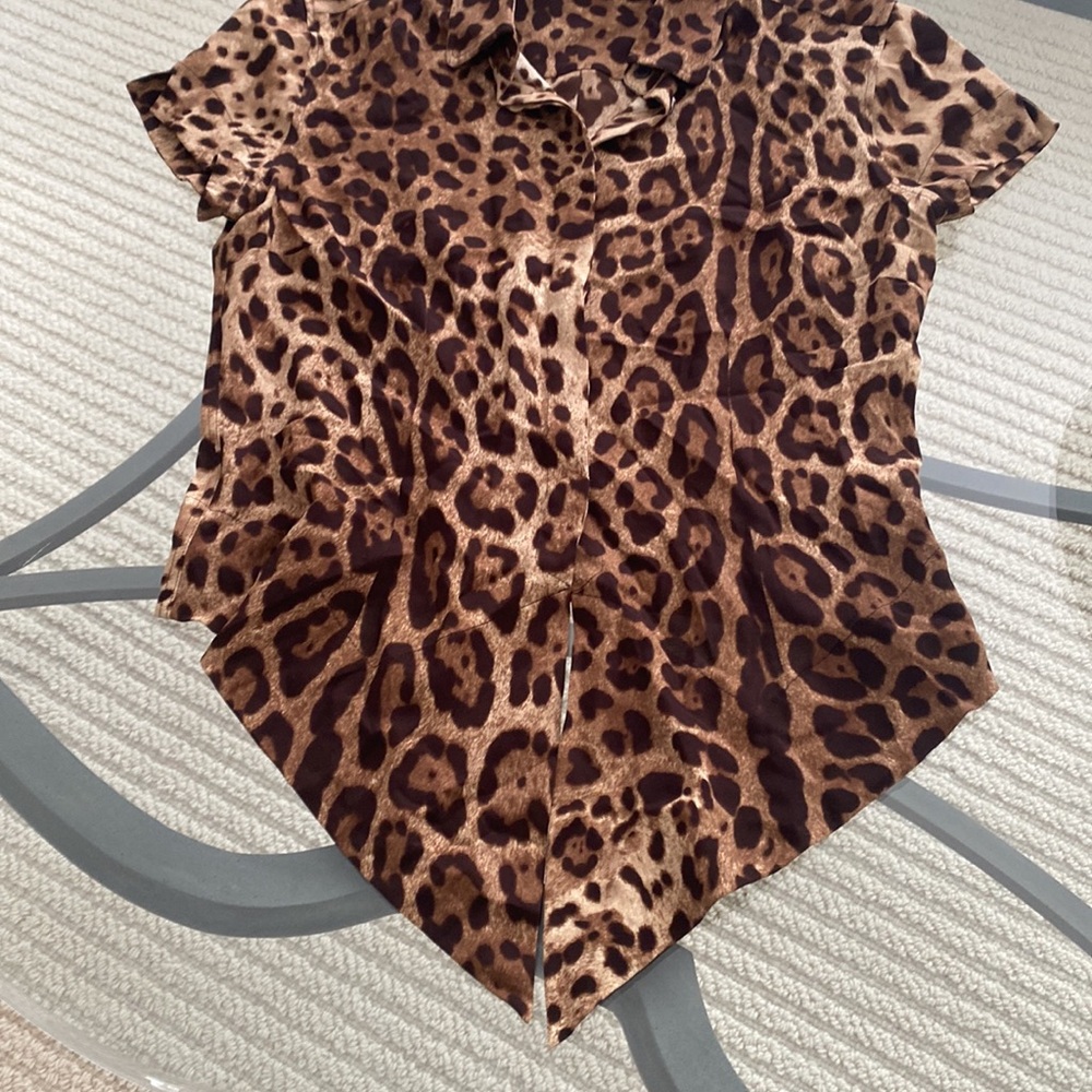 Dolce and gabbana leopard top